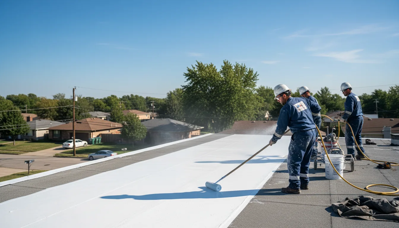 Commercial roof coating in Webster, PA near me